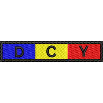 STEAG PIEPT TRICOLOR 12 CM X 2.5 CM